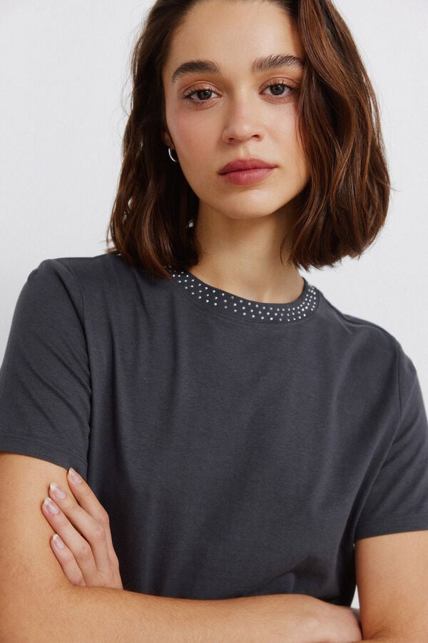 Springfield Studded short sleeve T-shirt green