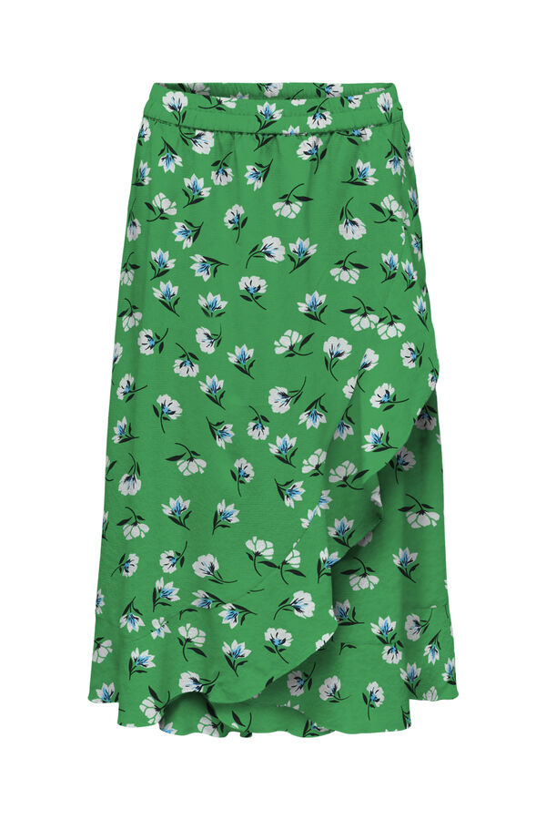 Springfield Flounced midi skirt green
