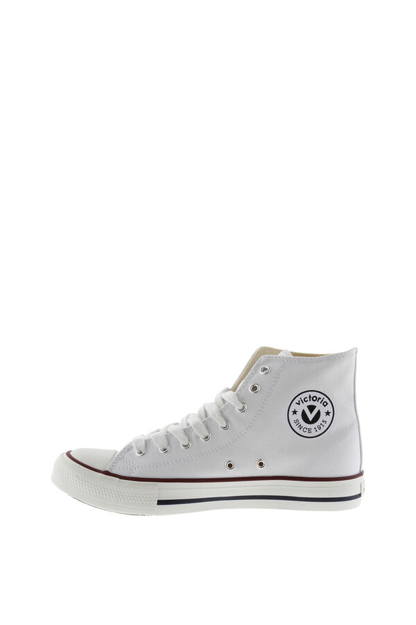 Victoria Zapatillas abotinadas de lona Victoria Tribu con puntera de goma blanco