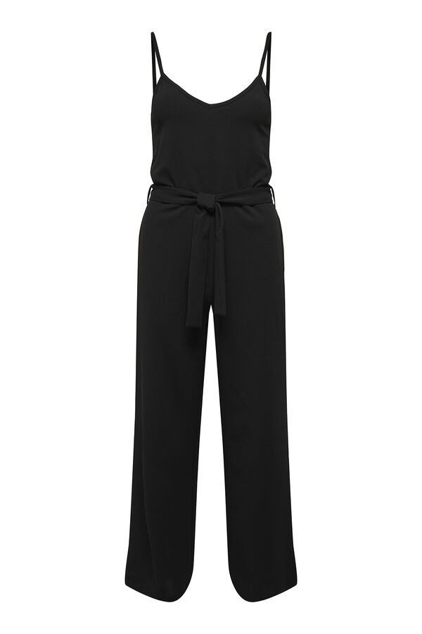 Springfield Long floaty jumpsuit  crna