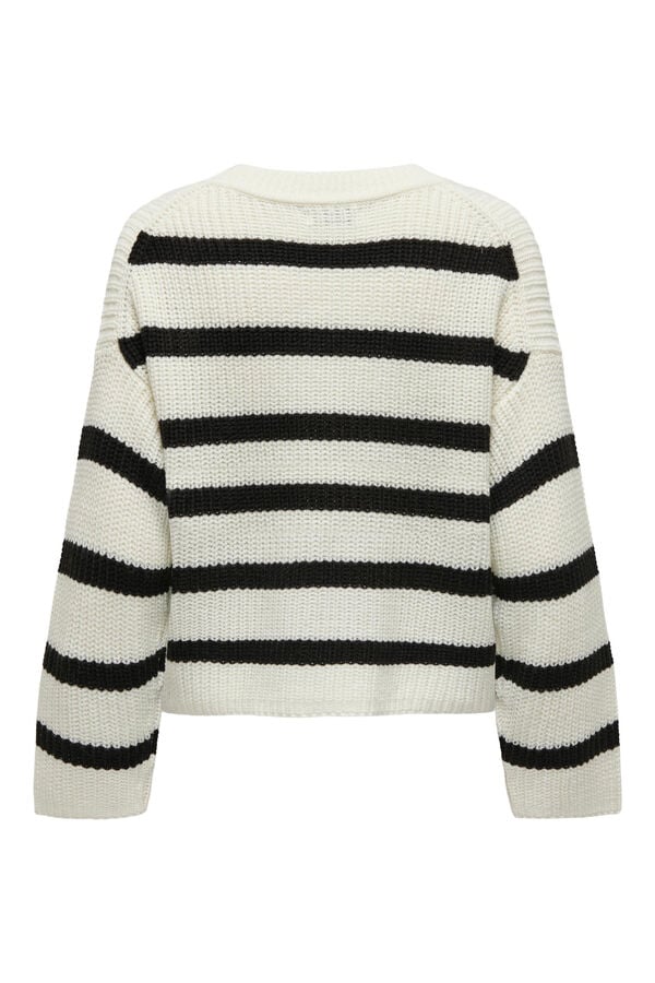 Springfield Striped knit jumper bijela