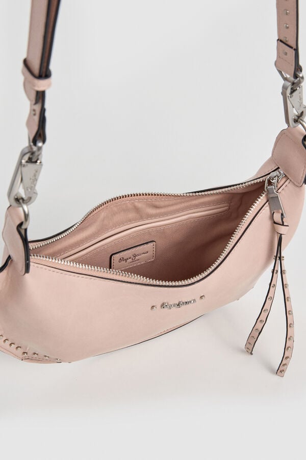 Pepe Jeans Half moon crossbody bag pink