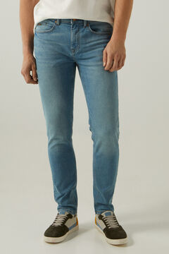 Springfield Jeans skinny lavado medio claro szürke