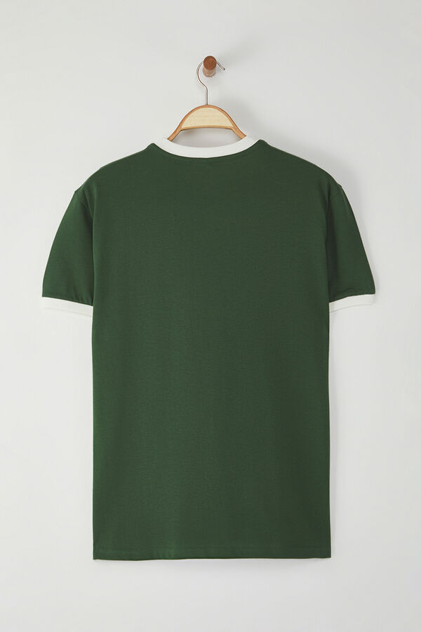 Trendyol Camiseta oversize manga corta kaki