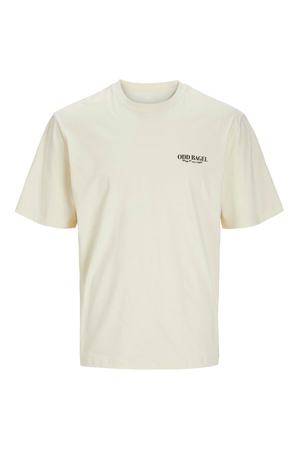 Springfield Loose fit printed t-shirt brown