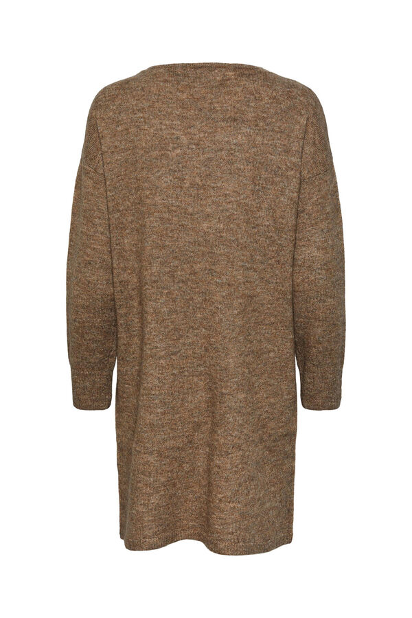 Pieces Short knit dress nude