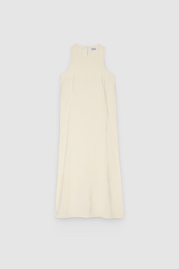 Inside Long dress with slits white