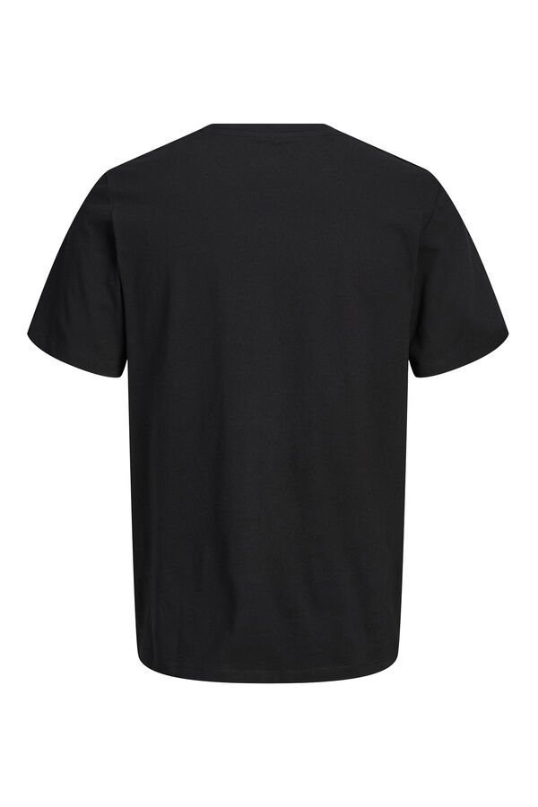 Jack & Jones PLUS T-shirt logo quadrado preto