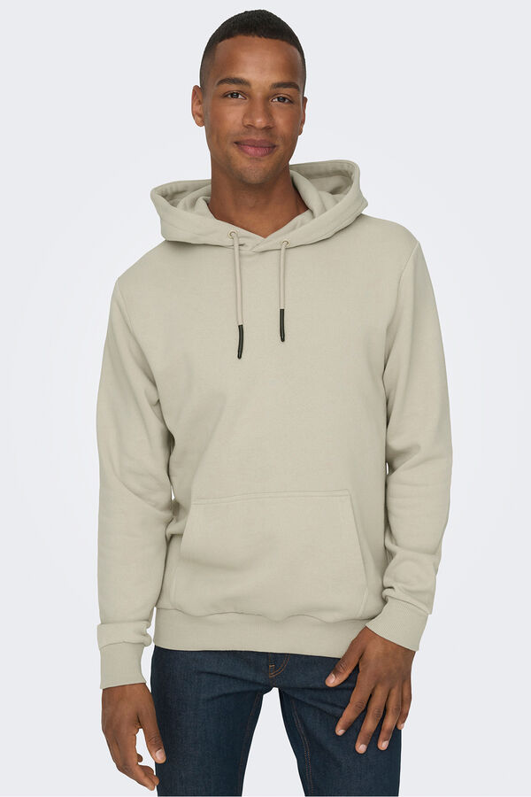 Only & Sons Sweatshirt felpada com capuz cinzento