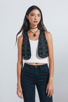 Springfield Gilet clout&eacute; m&eacute;tallique