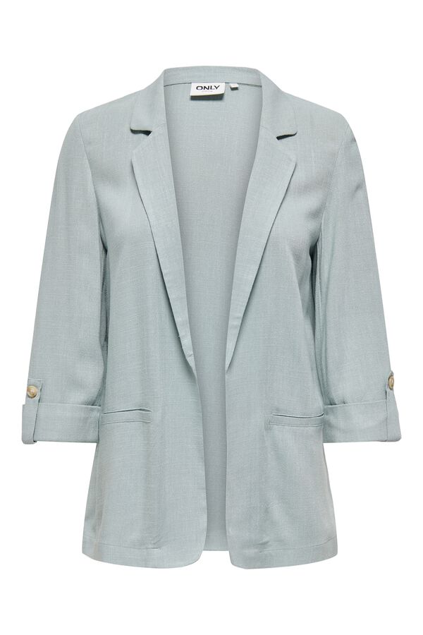 Only 3/4 rolled-up sleeve blazer beige