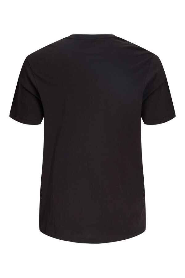 Jack & Jones PLUS Logo print T-shirt black