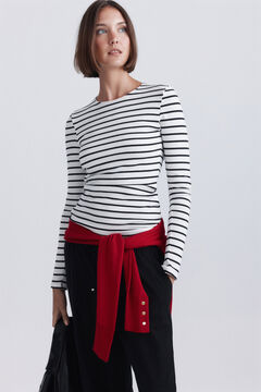 Springfield Cotton long sleeve basic T-shirt