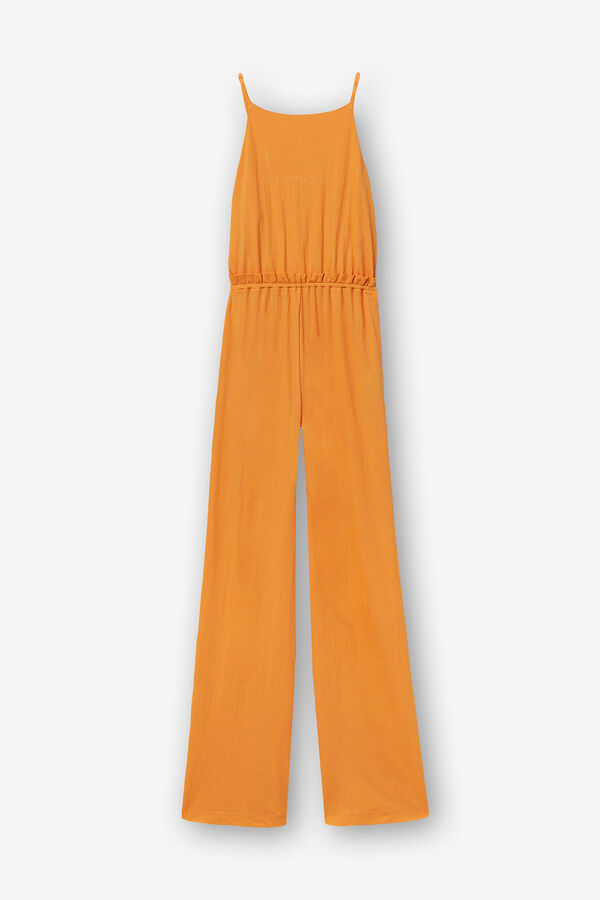 Springfield Jumpsuit with Ruffle terracotta