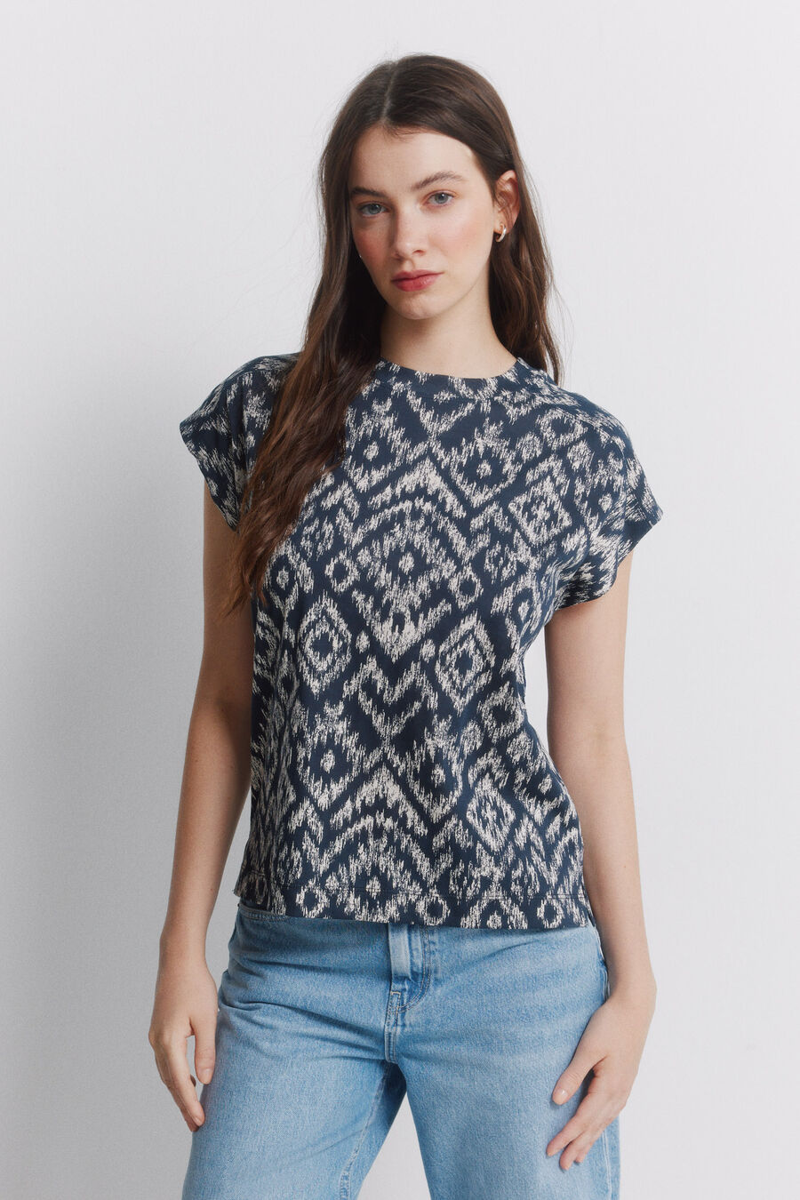 Camiseta estampado étnico