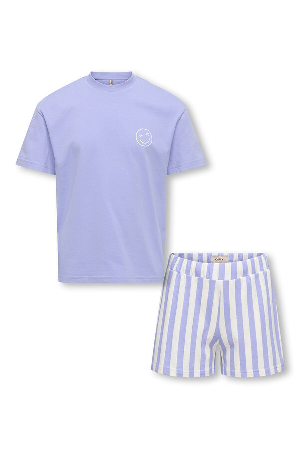 Only Girls Pajamas with front print pink