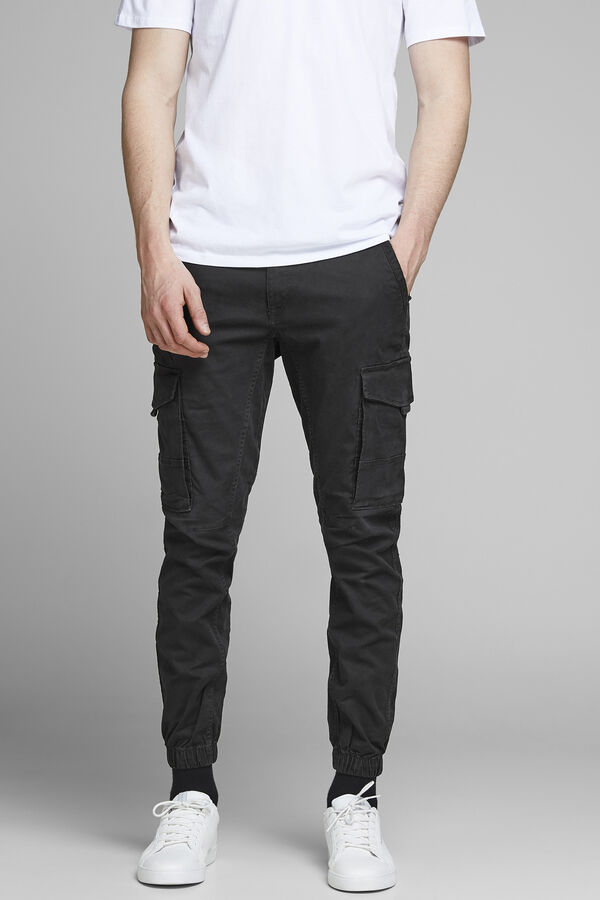 Springfield Slim fit cargo trousers  crna