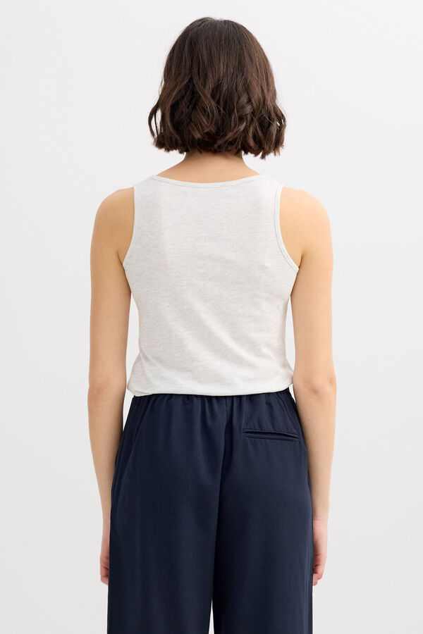 Inside Basic racer back T-shirt white