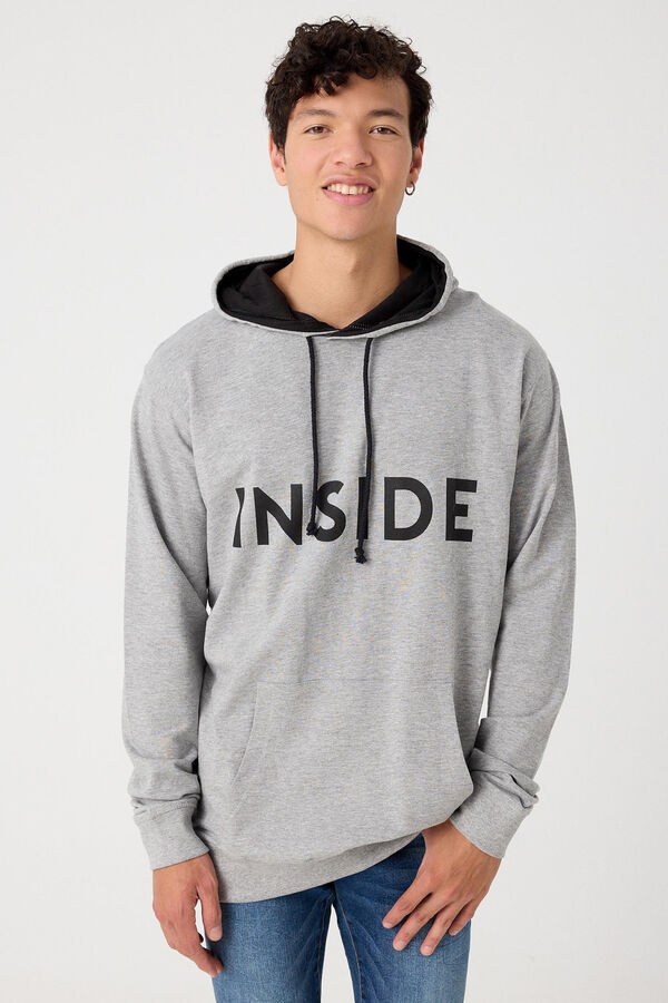 Inside Basic-Sweatshirt Logo Grau