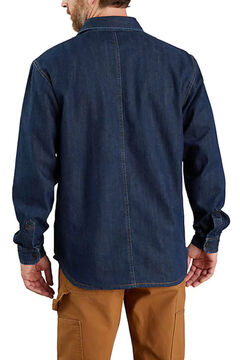 Carhartt Sobrecamisa em denim com bolsos