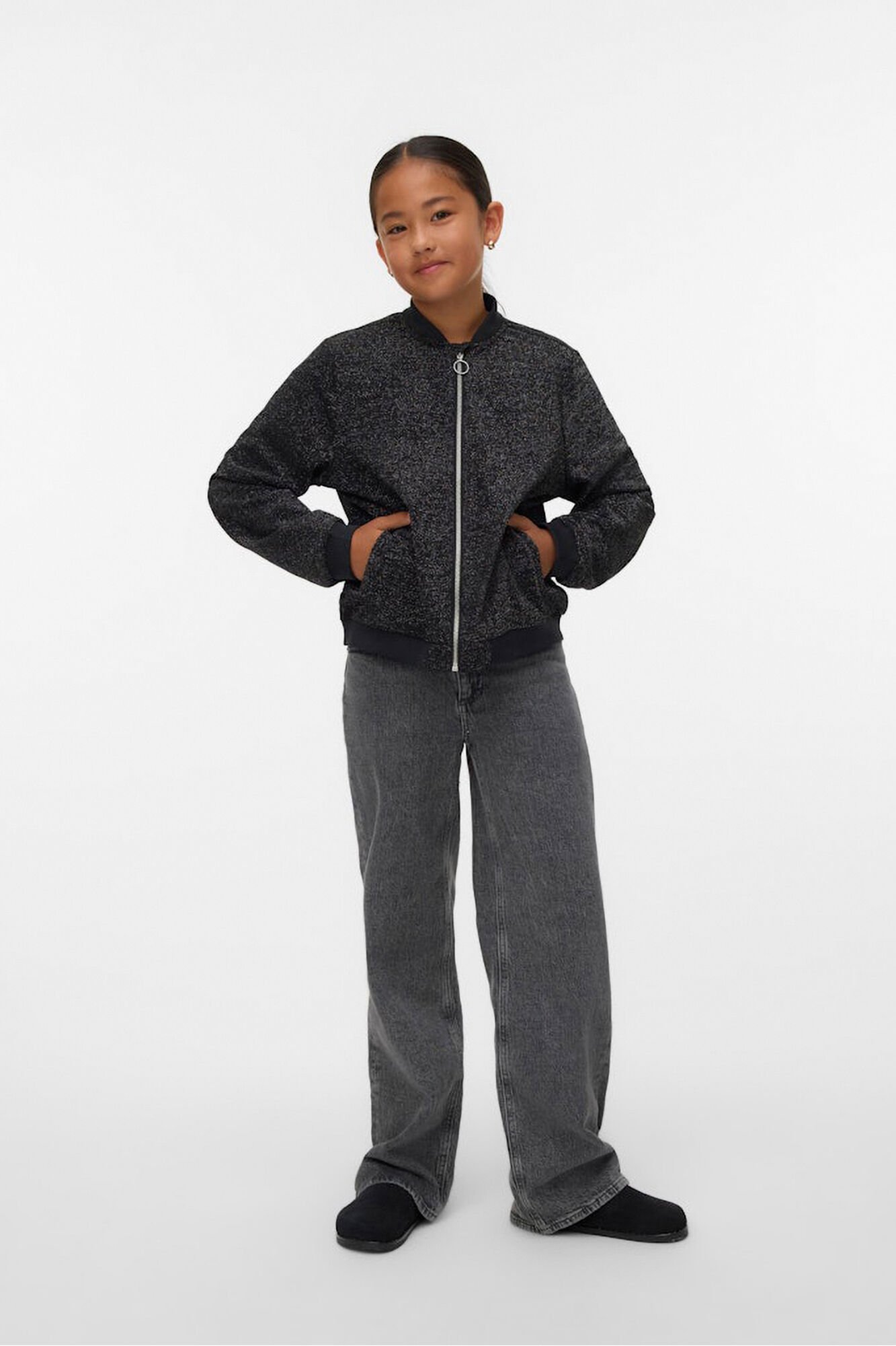Vero Moda Girl Glitter bomber jacket 