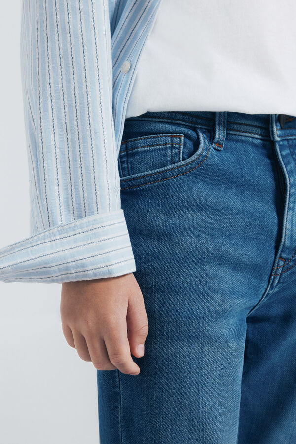 Springfield Kids Calças com cotoveleiras infantis azul