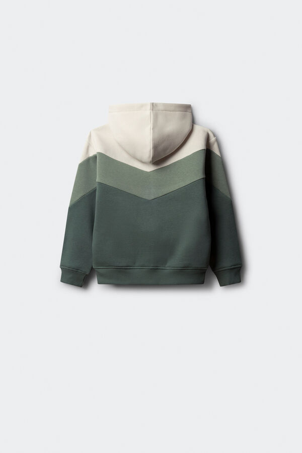 Springfield Kids Sweatshirt com capuz para menino verde