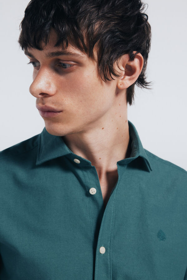 Springfield Camisa oxford ligero verde