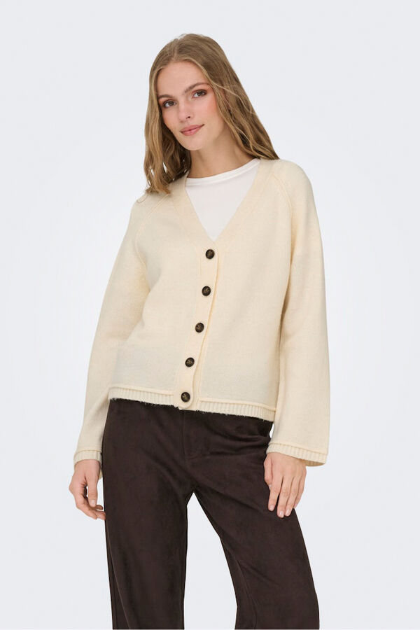 Only Cárdigan con botones beige