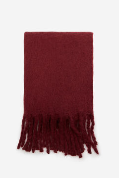 Springfield Plain scarf deep red