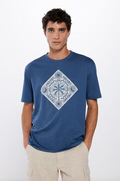Springfield T-shirt bandana bleu