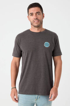 Springfield Camiseta print texto espalda cinza