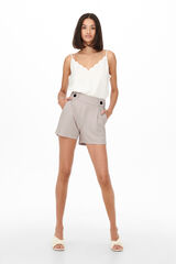 JDY Short de pinzas gris