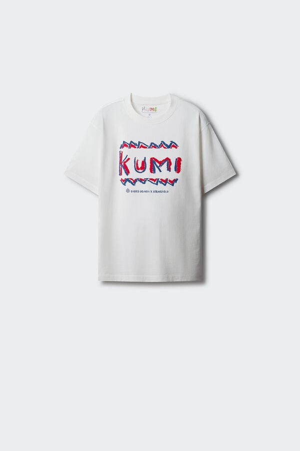 Springfield Camiseta KUMI Ola marfil