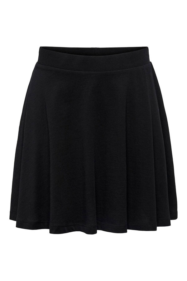 Only Kurzer ausgestellter Rock Schwarz