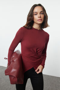 Trendyol Blusa entallada drapeada