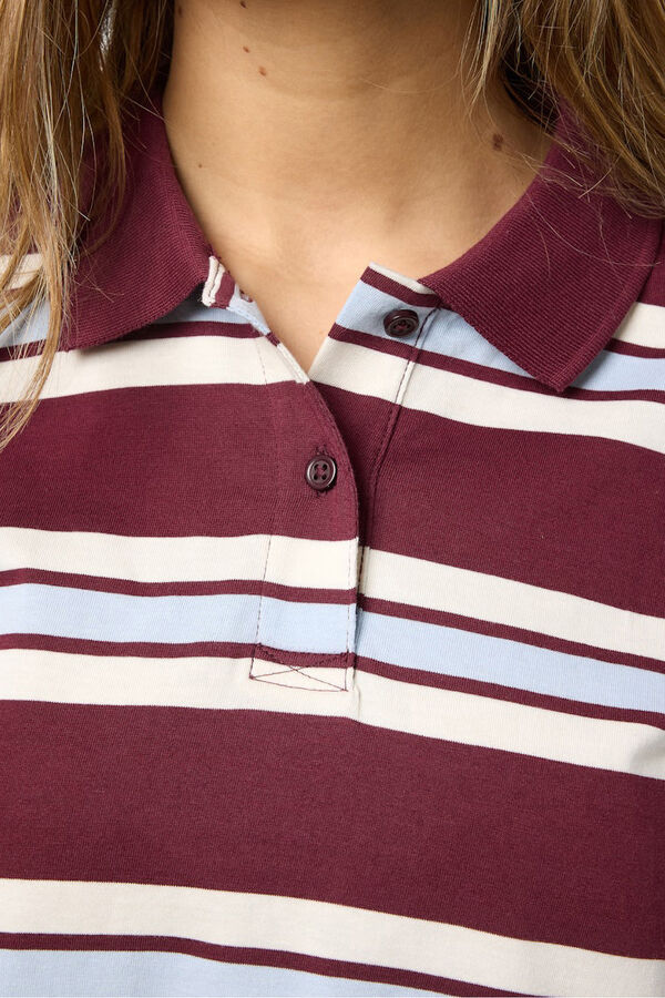 Noisy May Polo rayas morado/lila