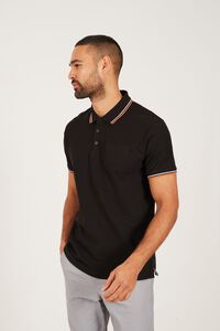 Brave Soul Polo de manga corta con bolsillo