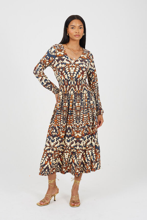 Brave Soul Long print dress Print