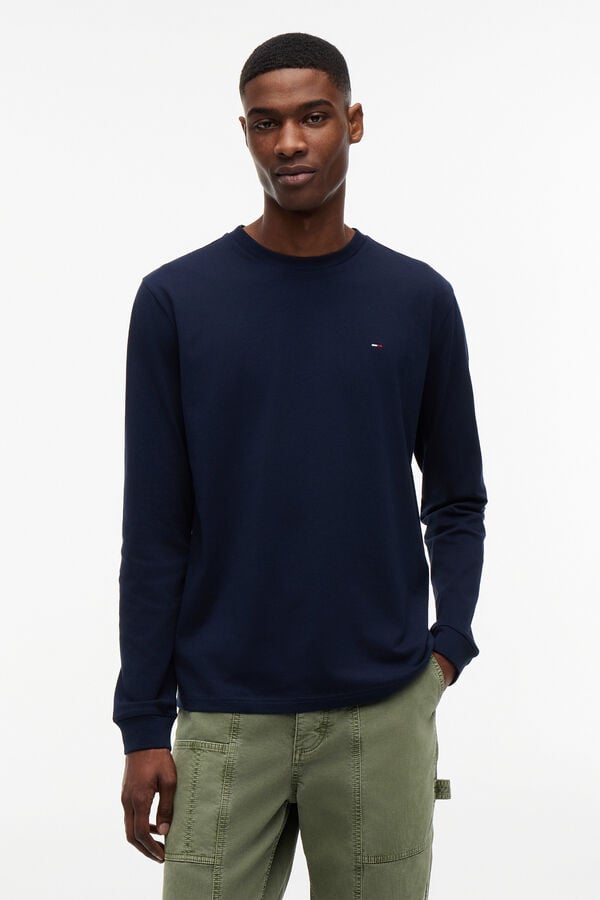 Tommy Jeans Pack of 2 long sleeve slim fit T-shirts printed
