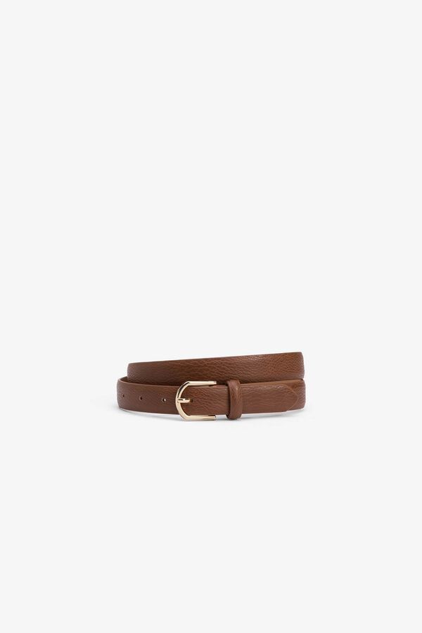 Tiffosi Leather Effect Jeans Belt nude