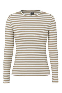 Pieces Lang&auml;rmeliges Streifen-T-Shirt