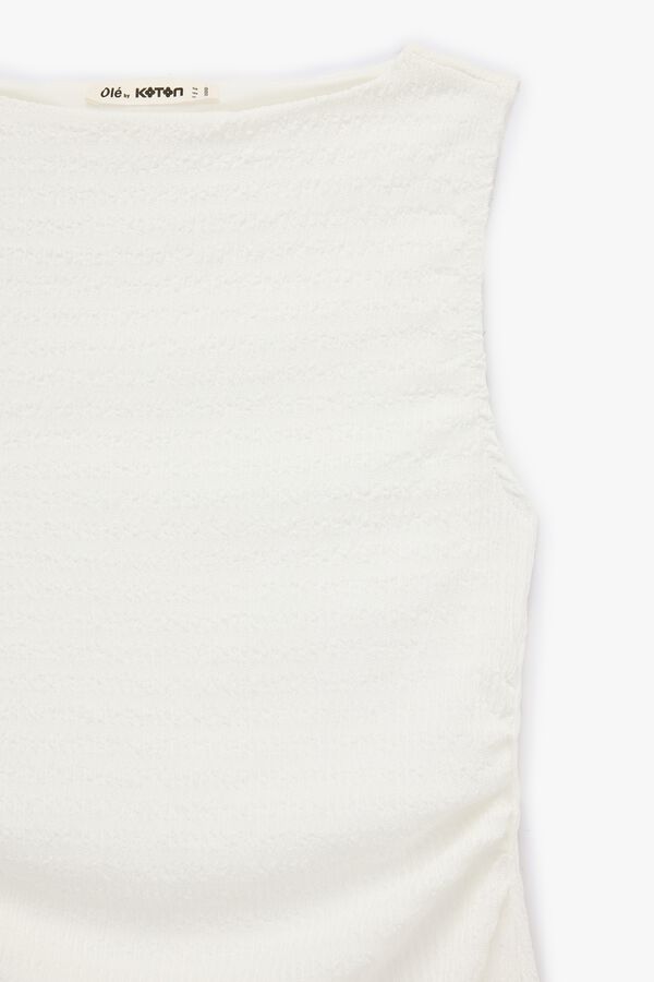 Koton Vestido midi ajustado beige
