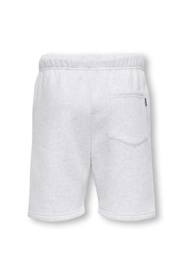 Only & Sons Junior Bermuda holgada con cintura el&aacute;stica gris