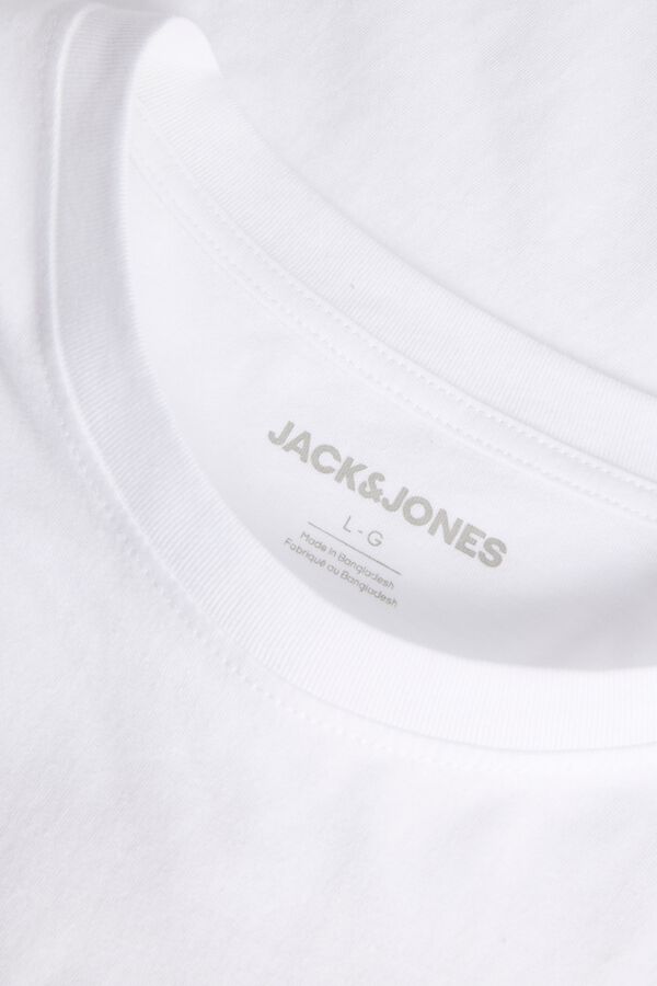 Jack & Jones PLUS Printed short sleeve T-shirt white