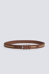 Springfield Faux leather ethnic print belt mink