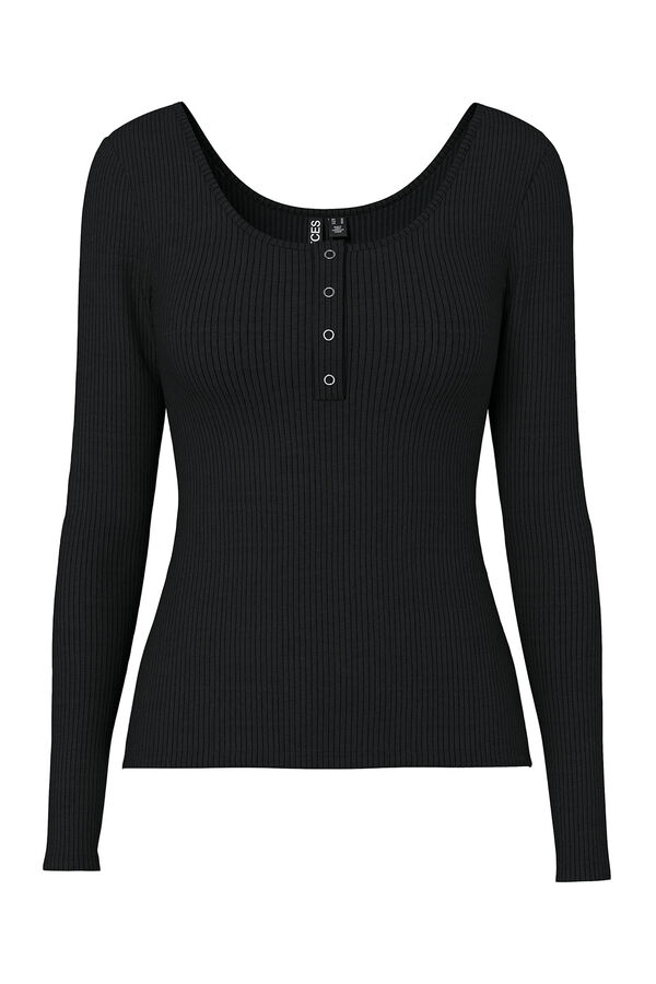 Pieces Top de canal&eacute; negro