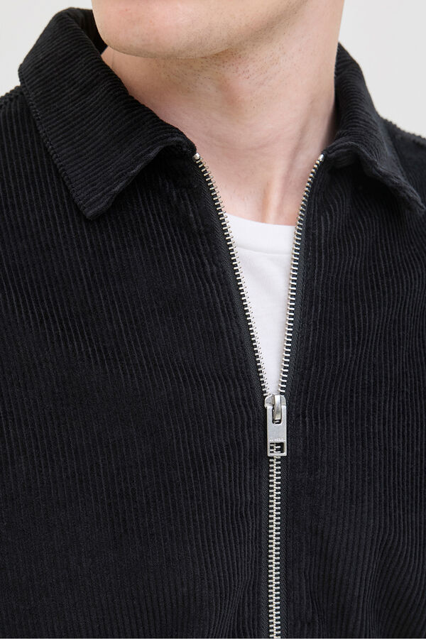 JJ REBEL Regular fit corduroy overshirt black