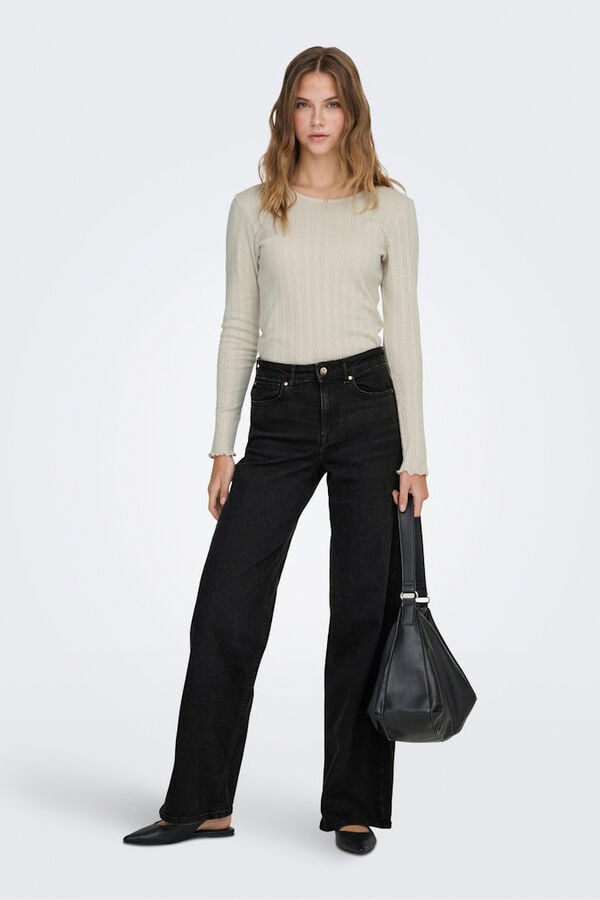 Only Wide jeans black