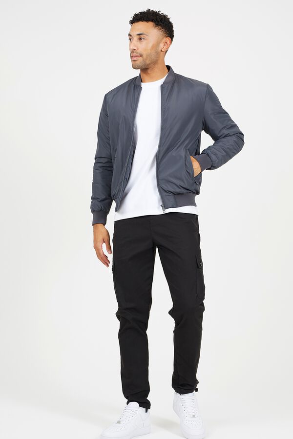 Brave Soul Puffer bomber grey